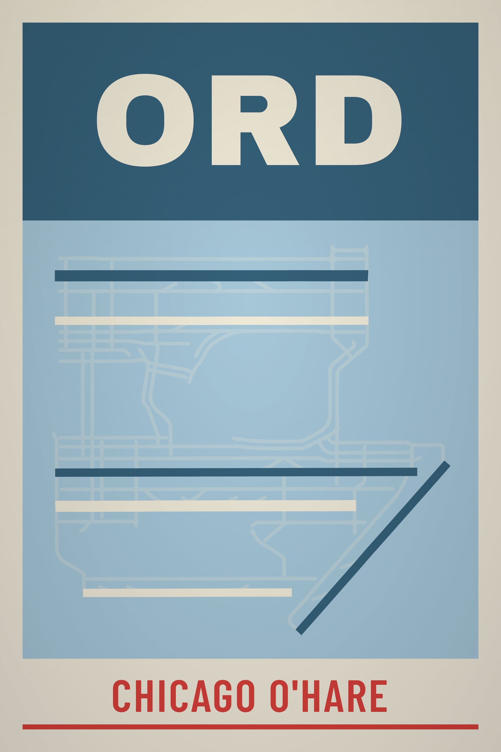 O'Hare runway-configuration poster