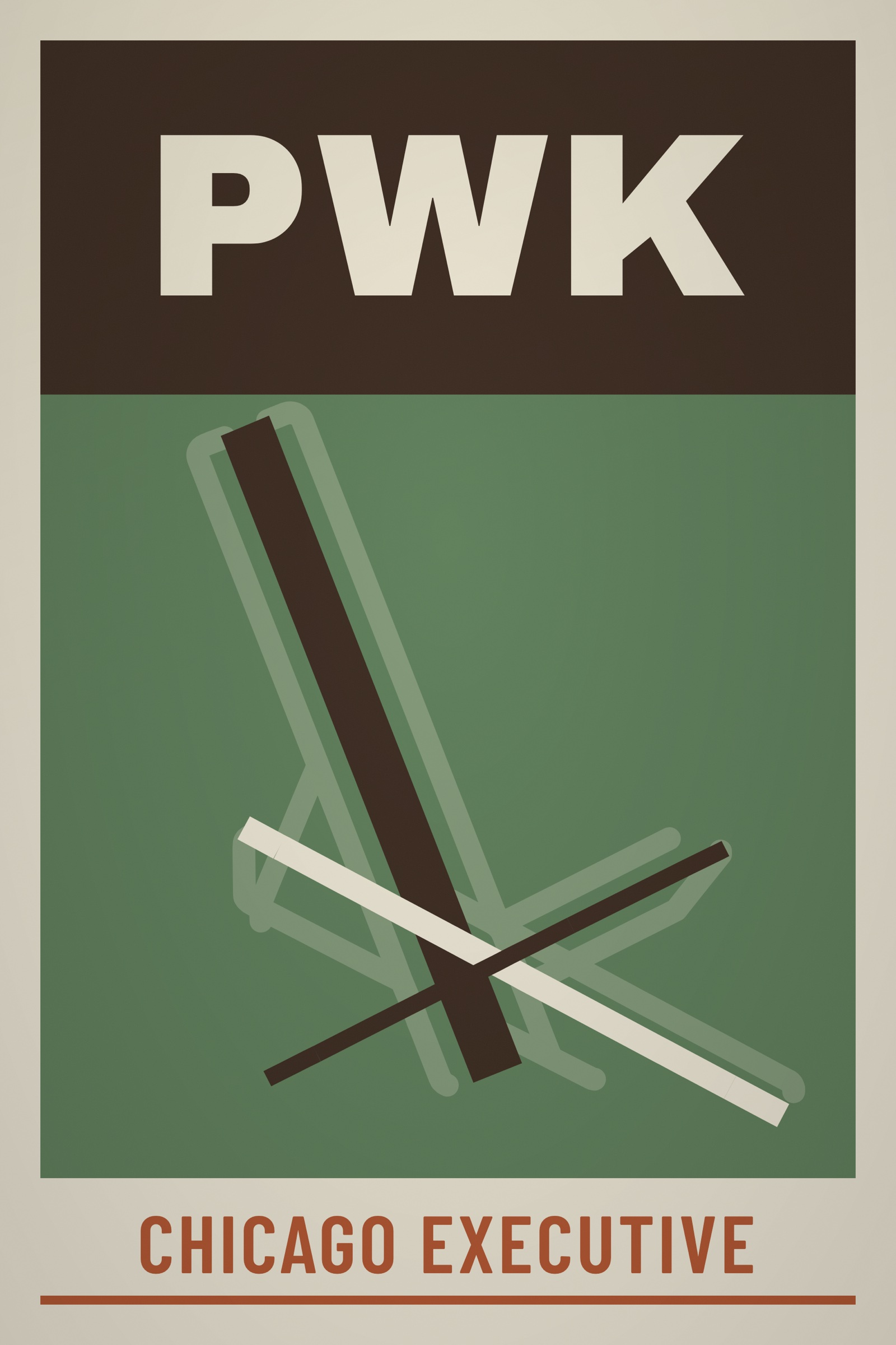 Chicago Executive runway-configuration poster
